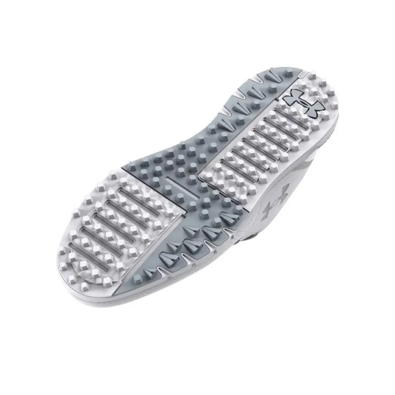 Under Armour Hovr Fade 2 Spikeless Golf 2E Wide 'White Metallic Silver'-4