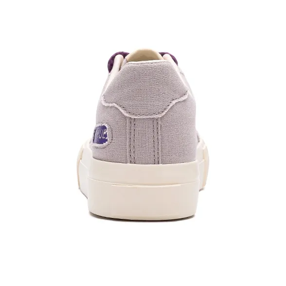Feiyue Low Top Canvas Shoes Women's Beige Purple Light Pink-3