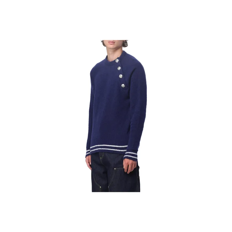 BALMAIN Sweaters Men Blue-2