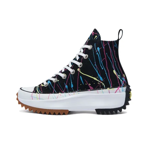 Converse Run Star Hike Hi Paint Splatter Black Women's