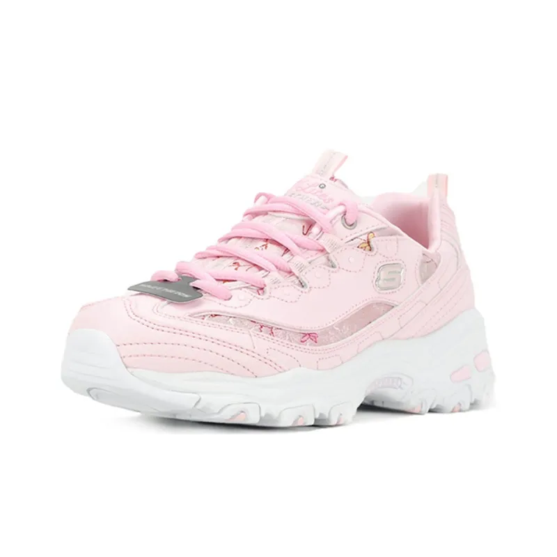 Skechers D'Lites 1.0 Low Dad Shoes Gs Pink Women's-1