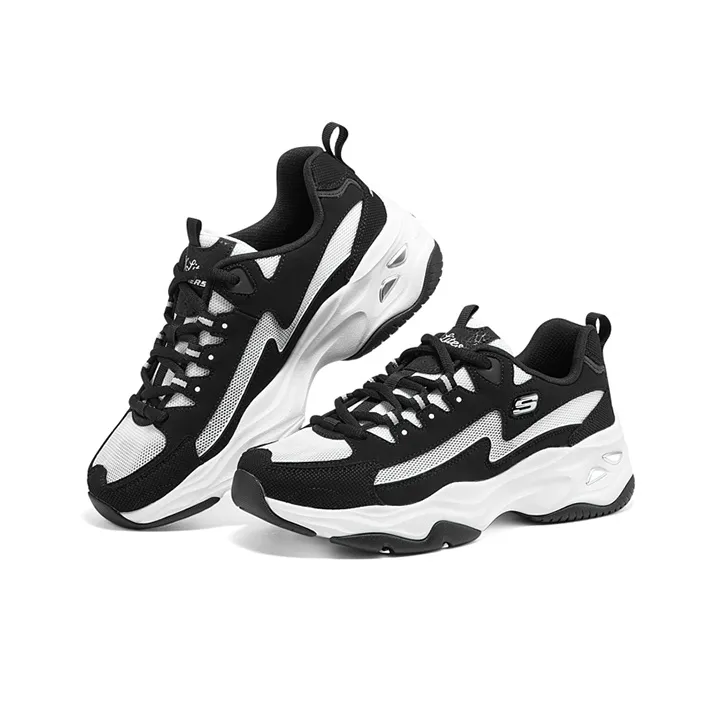 Skechers D'Lites 4.0 'Black White' Women's-1