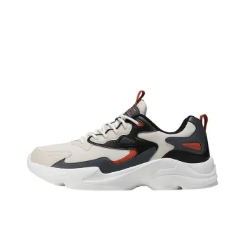 XTEP Chunky Sneakers Men Low Top White/Gray/Black