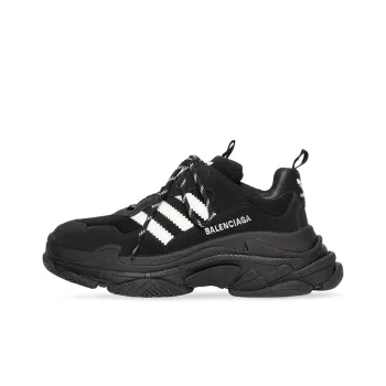 Balenciaga X Adidas Triple S Black White