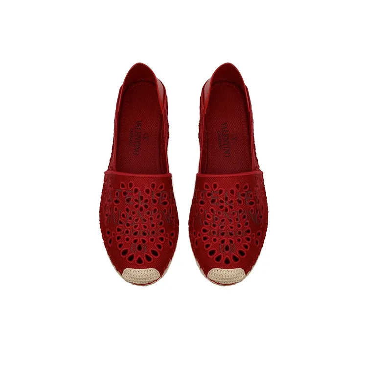 Valentino Atelier Casual Single Shoes Women's Red-3