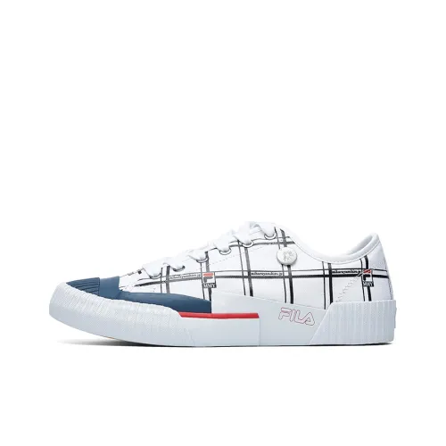 Mihara Yasuhiro X FILA Carve Canvas Shoes Men Low-Top FILA White/Sailor Blue