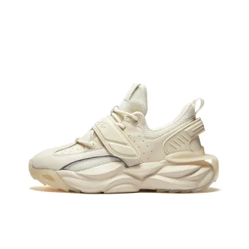 RIFUGIO VO' Wear-Resistant Low-Top Chunky Sneakers Unisex Ecru