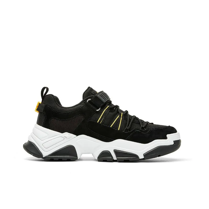 Lee Chunky Sneakers Men Low Top Black Yellow-1