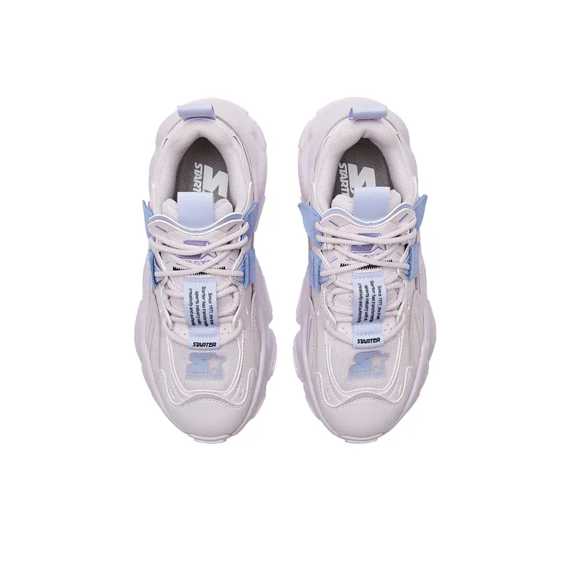 STARTER Rock Formation Series Cushioning Anti Slip And Wear Resistant Low Top Chunky Sneakers Women's Purple-4