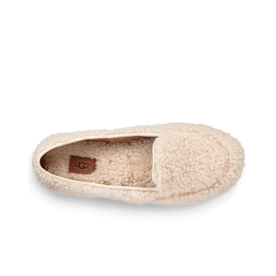 UGG Hailey Fluff Loafer Slip-On 'Natural' Women's US W 7