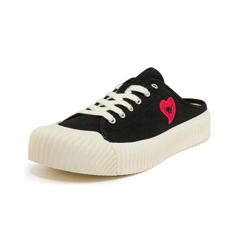 Kappa Coverage Breathable Low Top Canvas Shoes Unisex Black-1