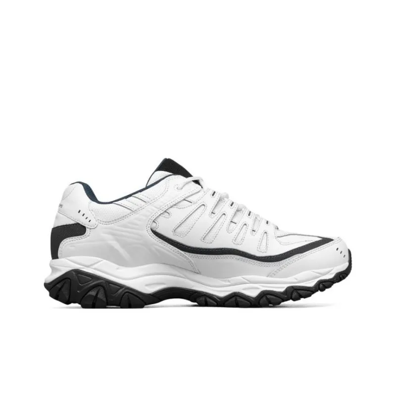 Skechers After Burn M.fit Cushioning Anti Slip And Wear Resistant Low Top Chunky Sneakers White-1