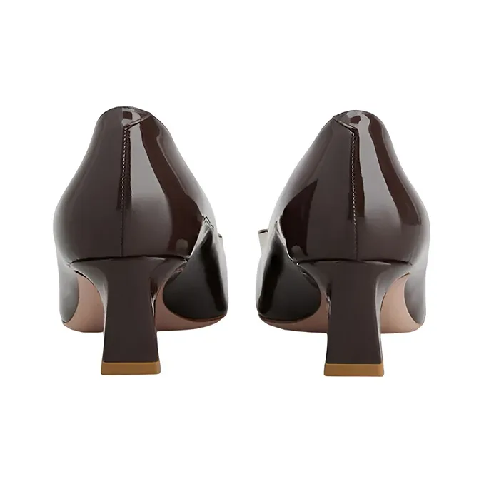 Roger Vivier Casual Single Shoes Women's Burgundy-4