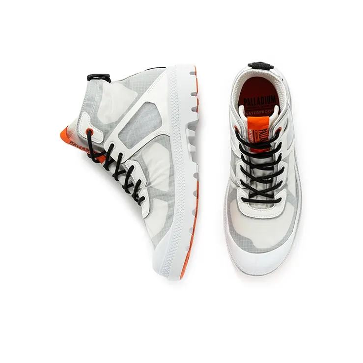Palladium Pampa L+ VPR WP+ II Wear-Resistant Water-Resistant Cushioning High-Top Canvas Shoes Unisex White-3