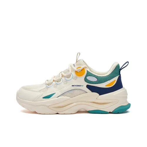 361° Chunky Sneakers Women's Low-Top Beige/Cyan