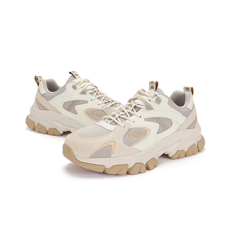 Kappa Low-Top Chunky Sneakers Unisex White Gray-3