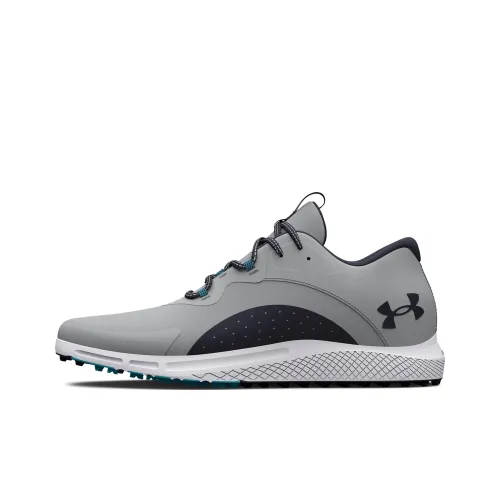 Under Armour Charged Draw Golf Shoes Men Low-Top Gray Blue