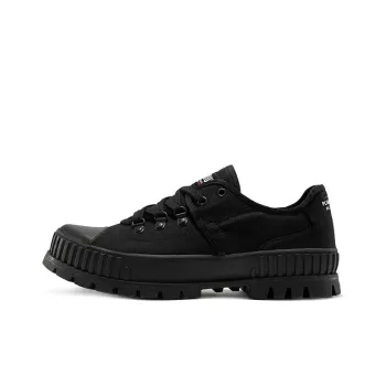 Palladium Canvas Shoes Unisex Low Top Black