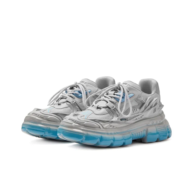 OGR Chunky Sneakers Unisex Low Top Cloud Ink Gray-2