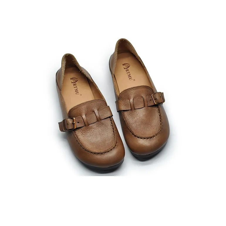 ARTMU Women's Casual Shoes Women's Low Top Coffee/Camel-2