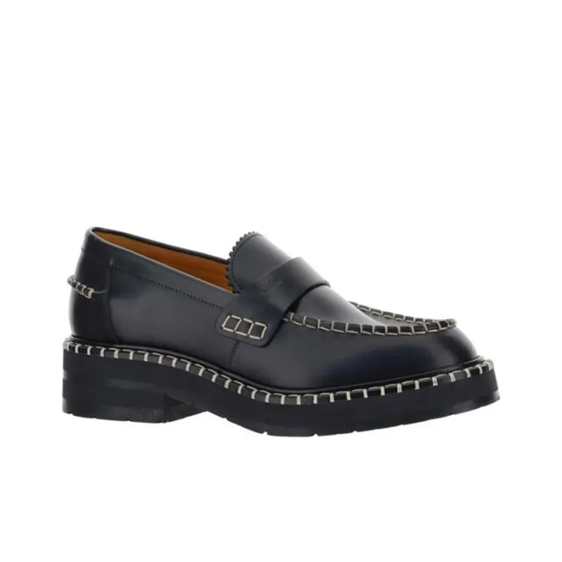 Chloé Noua Leather Flat-loafer-2