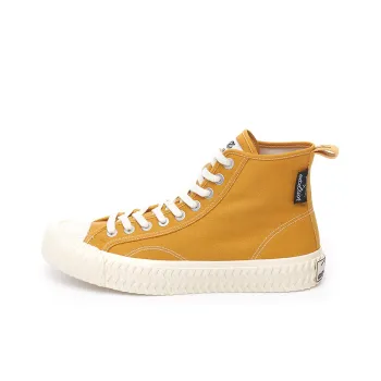 Excelsior Canvas Shoes Unisex High Top Yellow/White