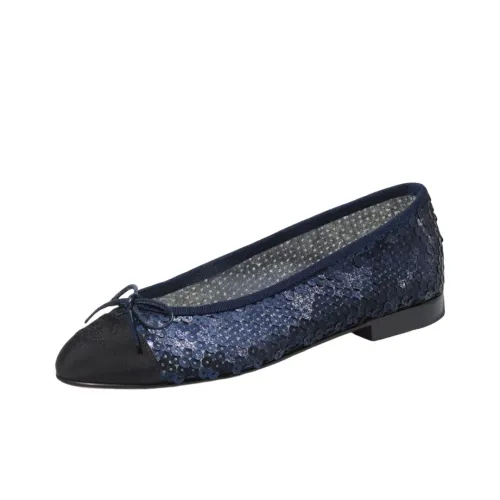 CHANEL Flat Shoes Casual Shoes Women's Blue