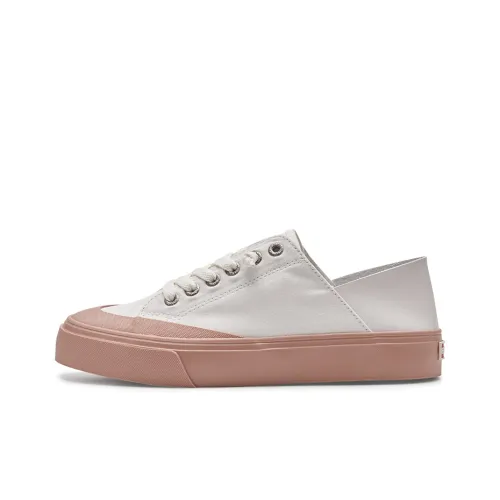 Rockfish Canvas Shoes Women's Low-Top White/Pink