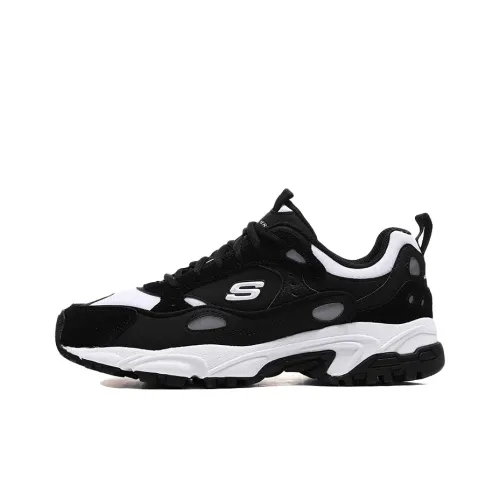 Skechers Stamina Low Running Shoes Black/White