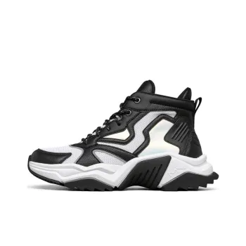 Skechers Block Chunky Sneakers Women's High Top White/Black