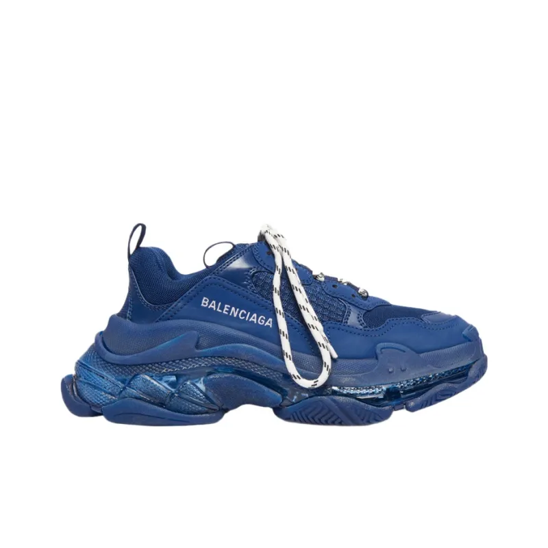 Balenciaga Triple S Clear Sole Navy Women's-1