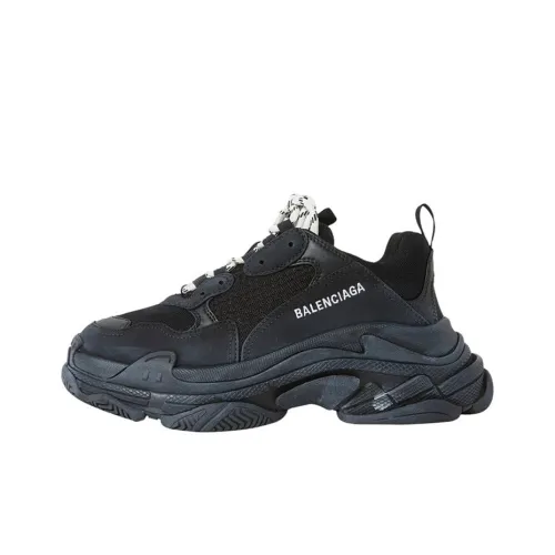 Balenciaga Triple S Chunky Sneakers Men Low-Top Black