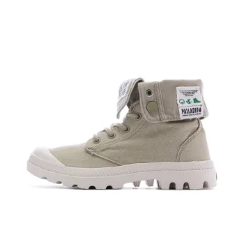 Palladium Baggy Organic Wear-Resistant High-Top Canvas Shoes Unisex Light Green
