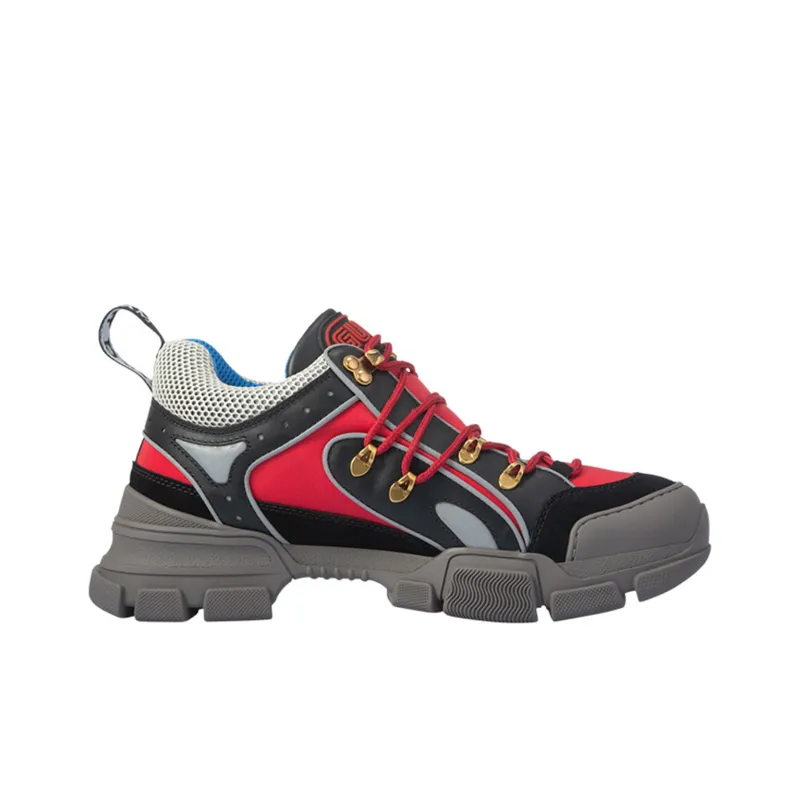 GUCCI Flashtrek Abrasion Resistant Low Top Chunky Sneakers Men's Multicolor-1