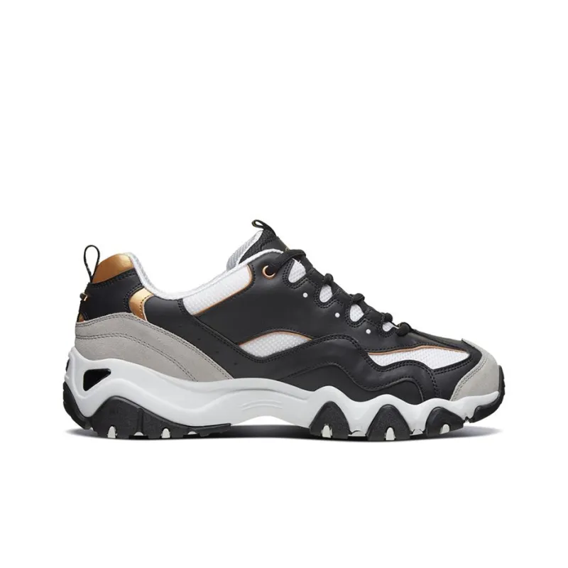 Skechers D'Lites 2.0 Low Top Running Shoes Black/Gold-1