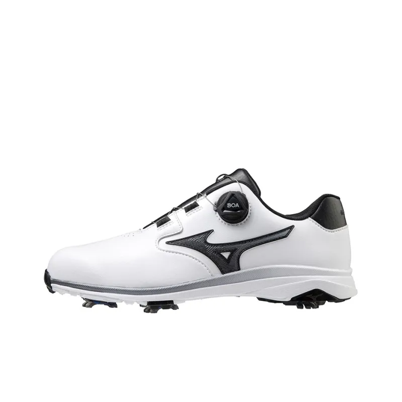 Mizuno Nexlite Gs Boa Breathable Cushioning Slip Resistant Low Top Golf Shoes Men's White Black-0