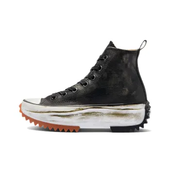 Converse Run Star Hike Platform Waxed Vintage Anti-Slip Wear-Resistant High-Top Canvas Shoes Unisex Green