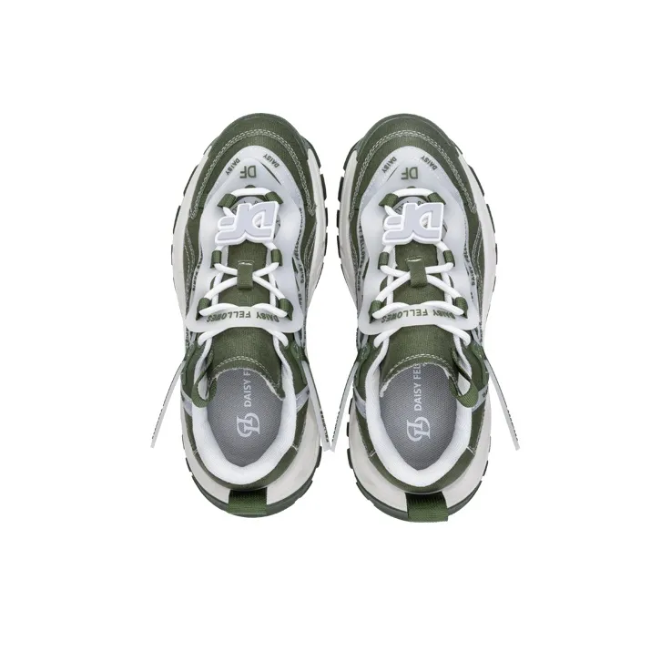 Daisy Fellowes Devil One Chunky Sneakers Unisex Army Green-4