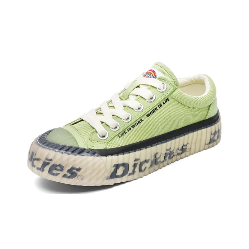 Dickies Canvas Shoes Unisex Low Top Vanilla Green-1