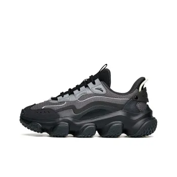 Anta Life Collection Continent White 2.0 Cushioning Low Top Chunky Sneakers Men's Gray Black