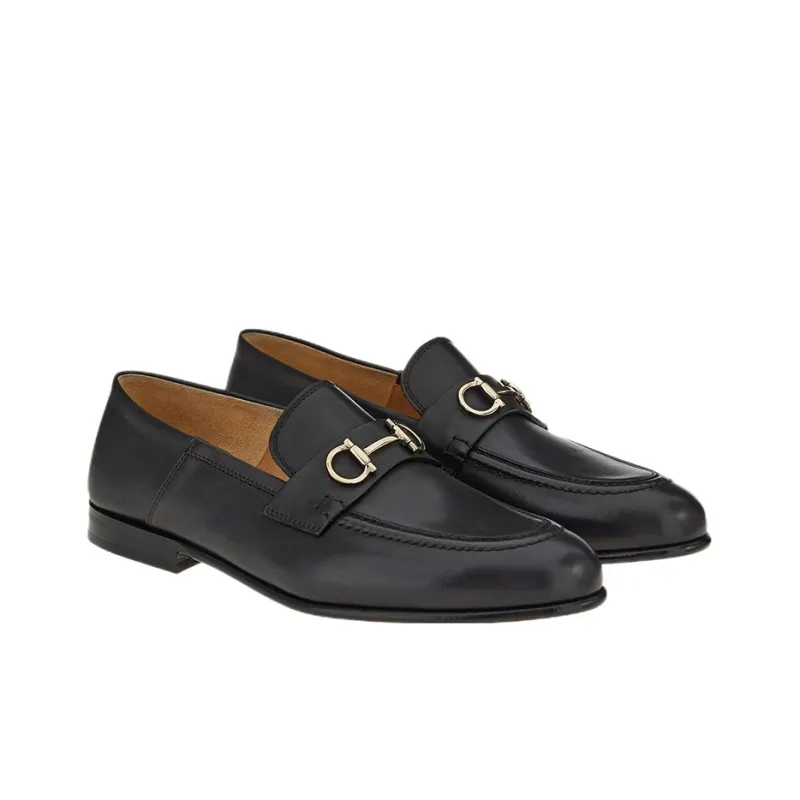 FERRAGAMO 20mm Ottone Gancini-buckle Loafers-2