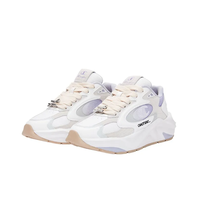 Champion Chunky Sneakers Men Low-Top Gray Purple-2