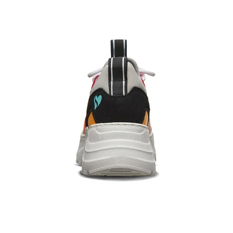 Skechers Street B-Rad Cushioning Anti-Slip And Wear-Resistant Low-Top Chunky Sneakers Women's Gray Color-3