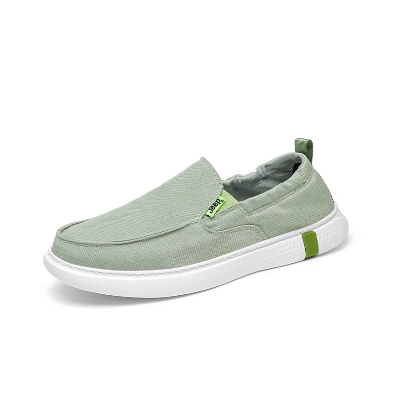 Jeep Breathable And Wear resistant Low Top Canvas Shoes Men's Green-1