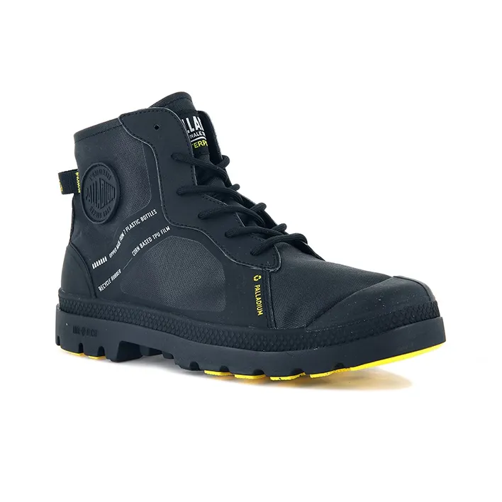 Palladium Pampa Lite+ Rc Wp+ 2 Anti Slip Wear Resistant High Top Canvas Shoes Unisex Black-2