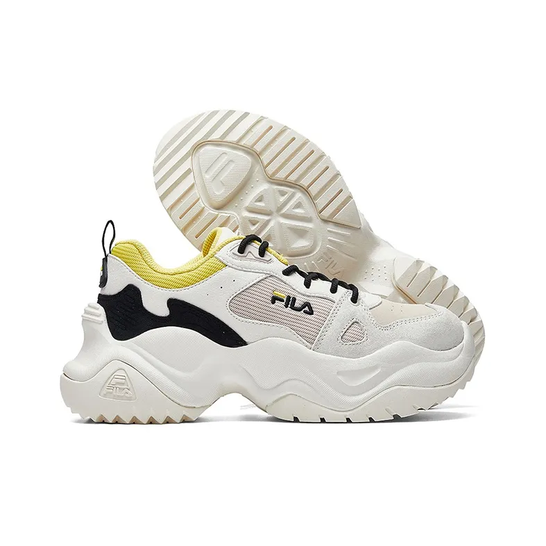 FILA Pose Cushioning, Slip Resistant, And Abrasion Resistant Low Top Chunky Sneakers Women's Bright Pastel Pink-3