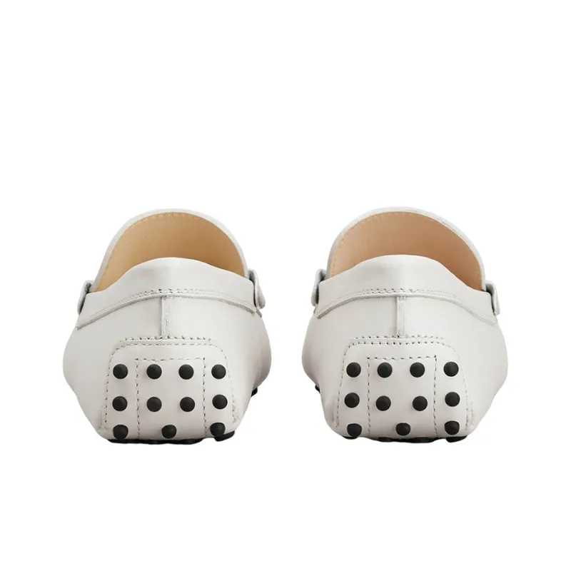 TOD'S Gommino Flat Shoes Women's White-3