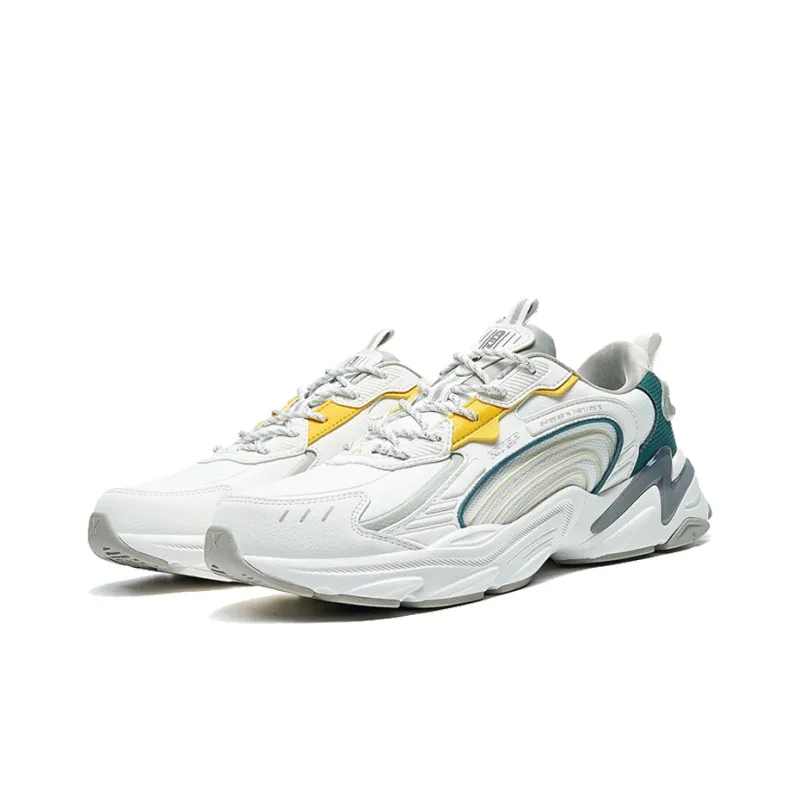 XTEP Chunky Sneakers Men Low Top White/Gray-1