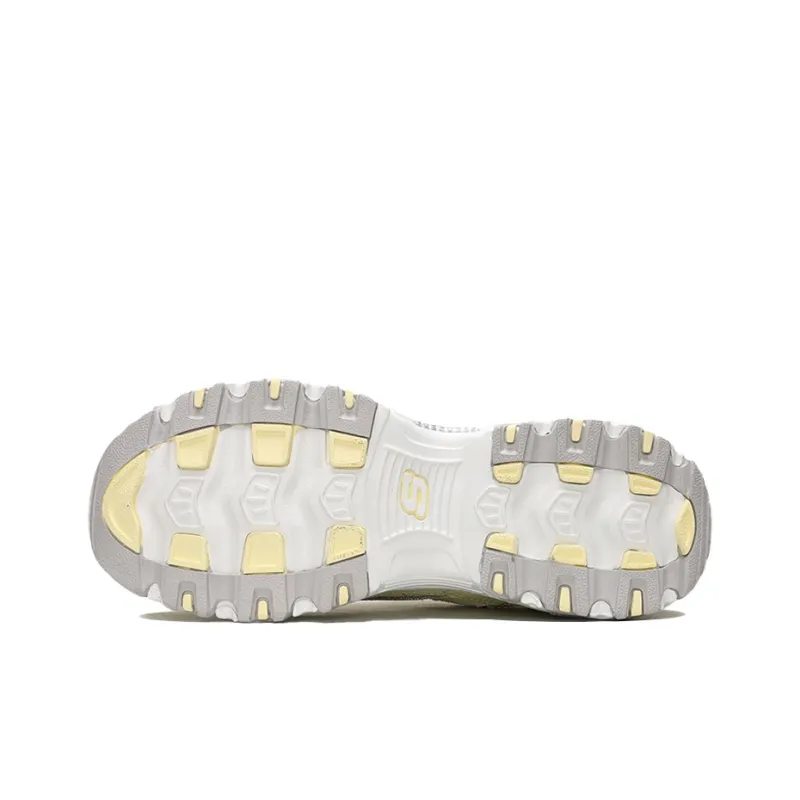 Skechers D'Lites Bright Blossoms Low Top Daddy Shoes Yellow Women's-5