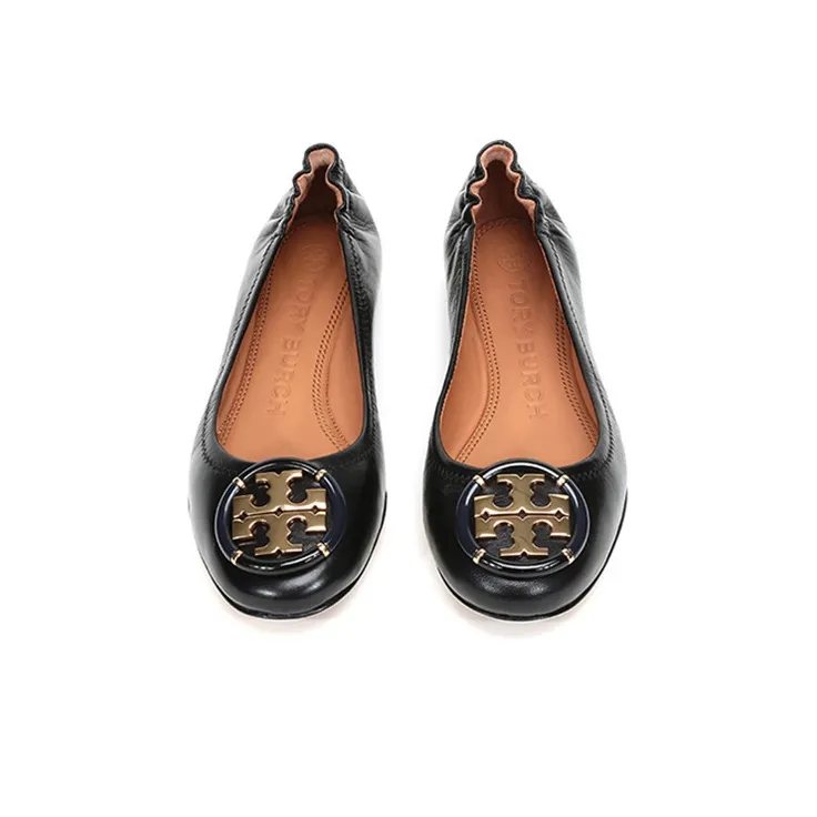 TORY BURCH Minnie Flat Shoes Women's Black-3